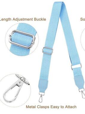 Purse Strap Replacement, 27.5-53inch Adjustable Canvas 1.5inch Wide